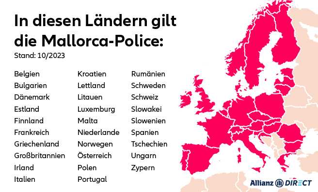 Mallorca Police Geltungsbereich Karte