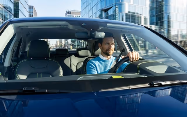 Mann in Auto