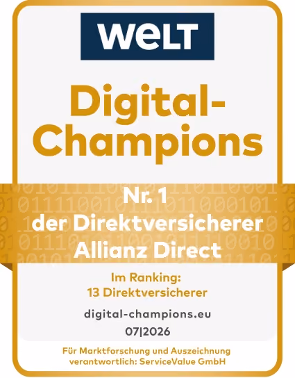 WELT Digital-Champions - Allianz Direct ist Nr. 1 der Direktversicherer