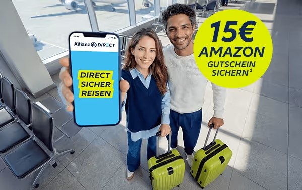 Allianz Direct Jahresreiseversicherung Amazon-Gutschein