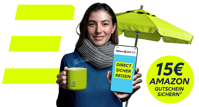 Allianz Direct Auslandskrankenversicherung Amazon-Gutschein