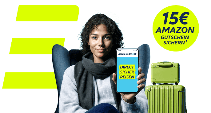 Allianz Direct Reiserücktrittsversicherung Amazon-Gutschein