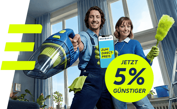 Allianz Direct Hausratversicherung und Privathaftpflicht 5 % günstiger
