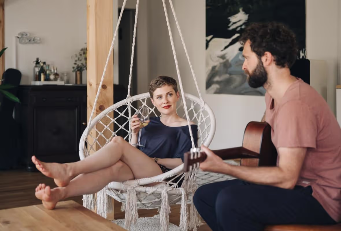 Pärchen zu Hause