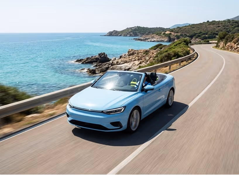 Hellblaues Auto