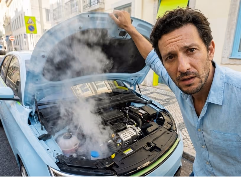 Rauchender Motor