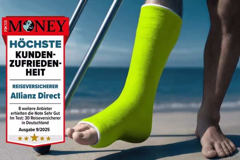 Allianz Direct Reiseversicherung von Focus Money ausgezeichnet
